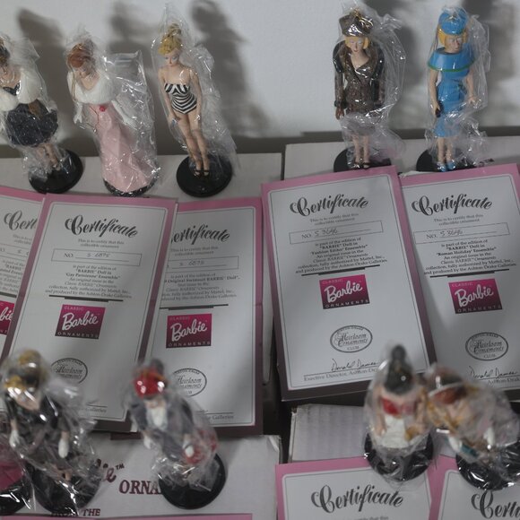 1995 Ashton-Drake Barbie Classic Ornaments Set of 12 with COAs - Picture 7 of 7